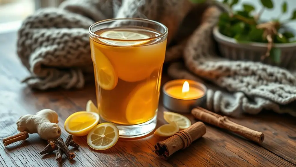 ginger lemon honey beverage