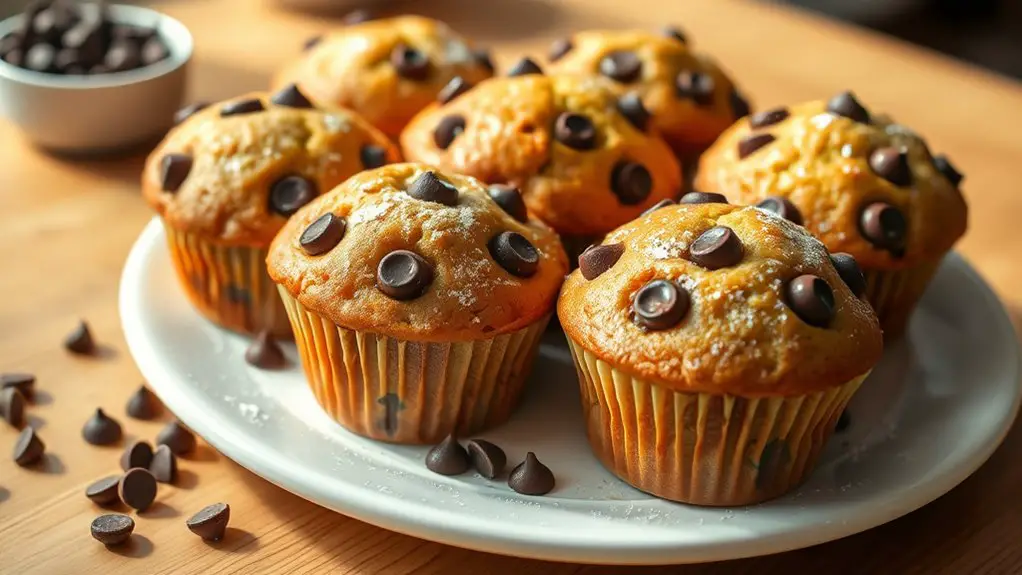 gluten free chocolate chip muffins