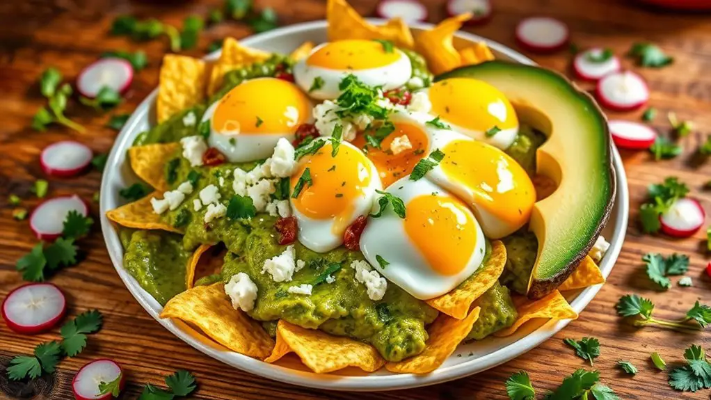 green tortilla chip dish