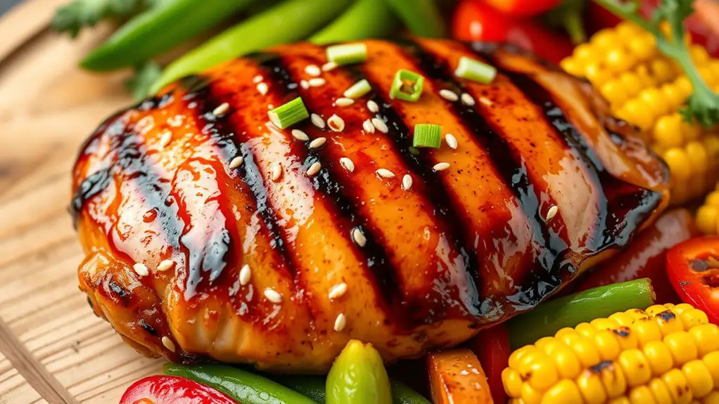 grilled chicken with teriyaki