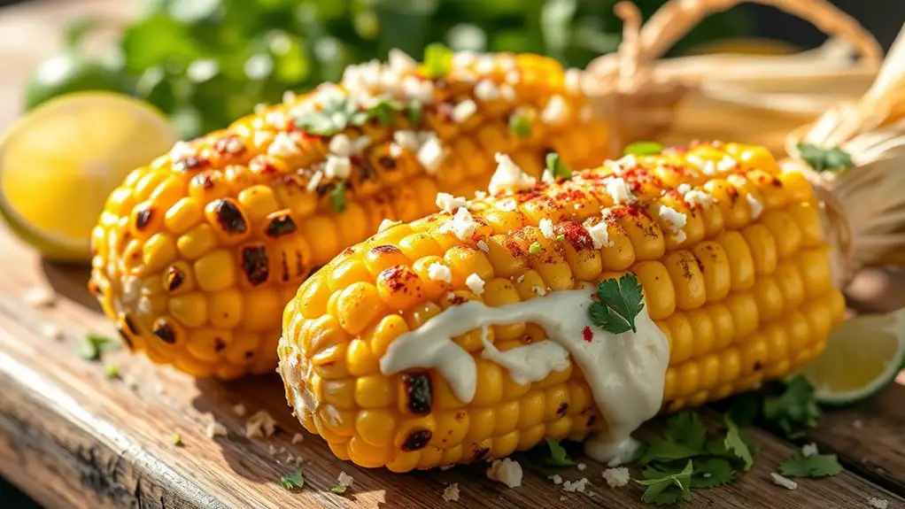 grilled corn on cob