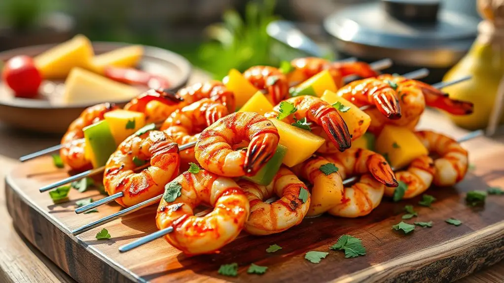 grilled shrimp skewers recipe