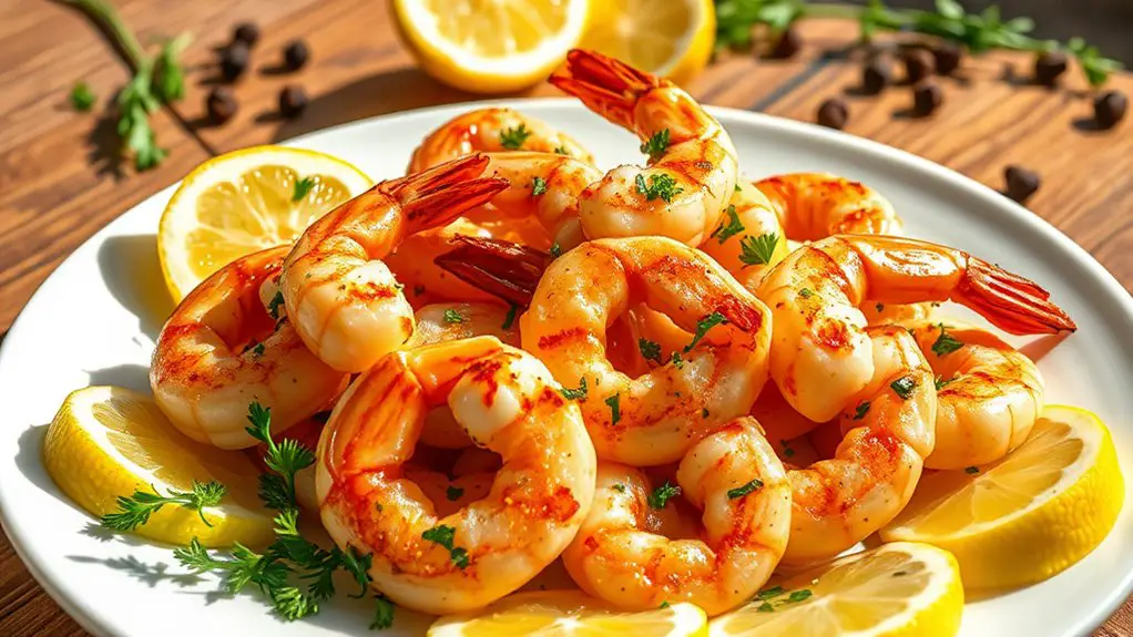 grilled shrimp with lemon herbs