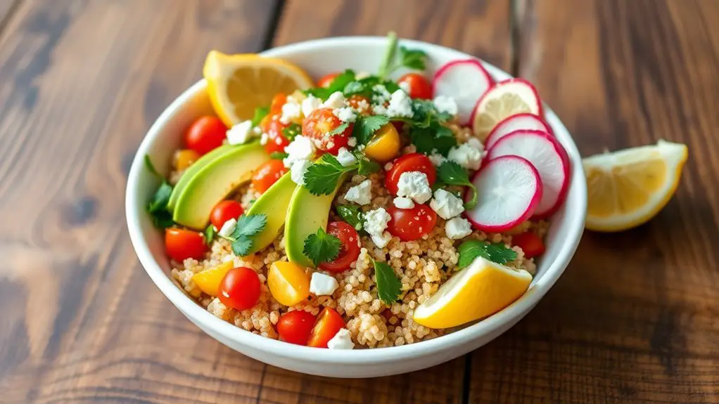 healthy avocado quinoa salad