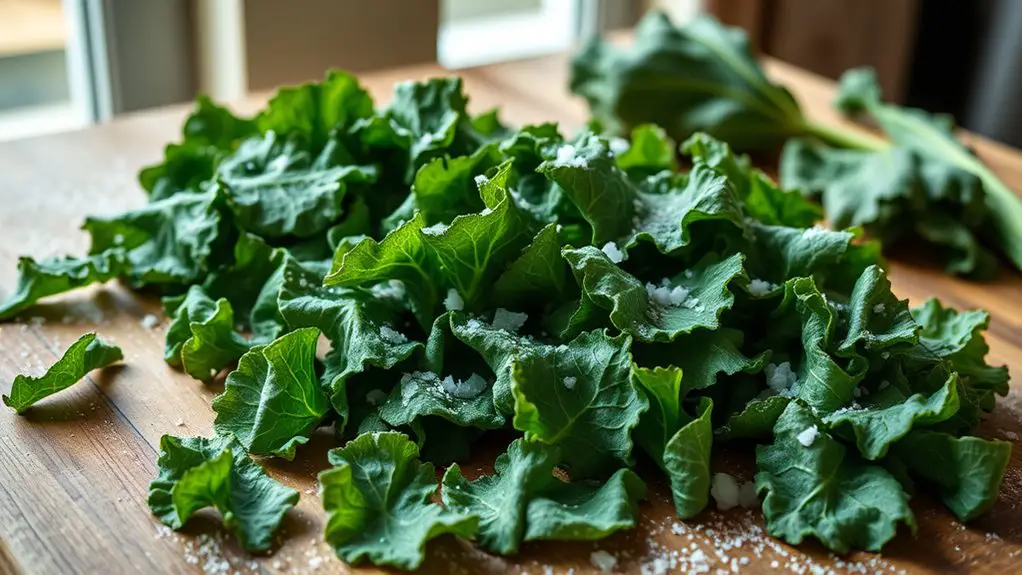 healthy crunchy kale snack