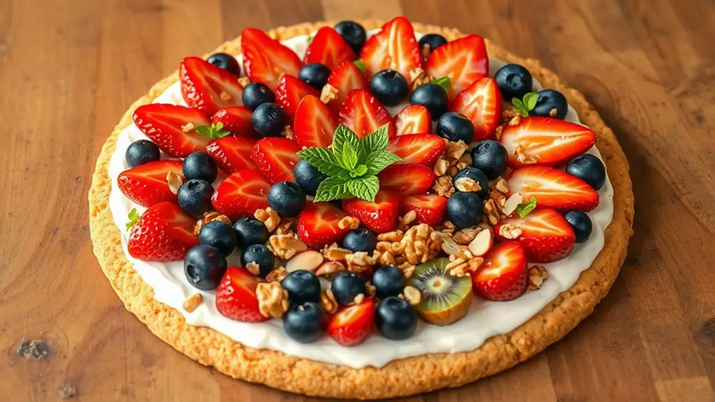 healthy dessert fruit pizza