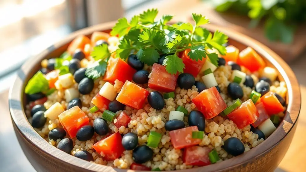 healthy grain and bean salad