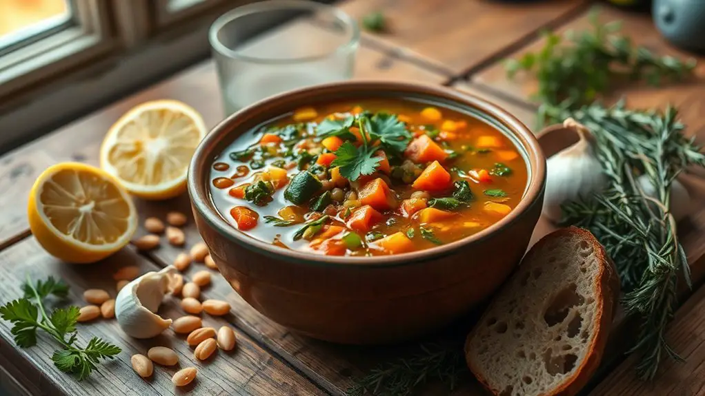 healthy lentil vegetable soup