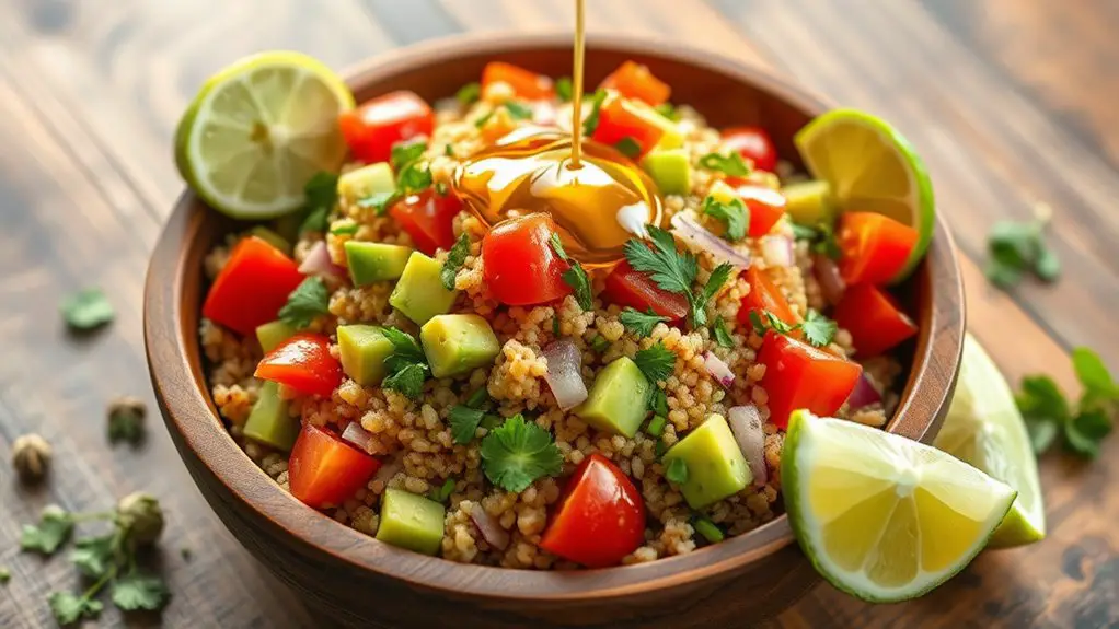 healthy quinoa avocado salad