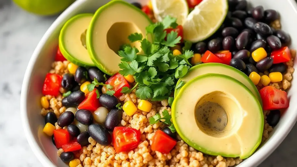 healthy quinoa black bean