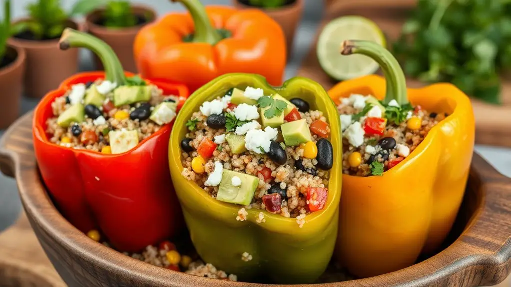 healthy stuffed bell peppers