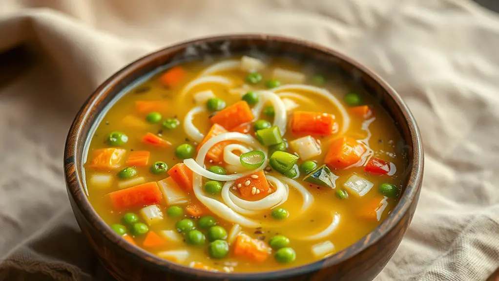 healthy vegetable egg soup