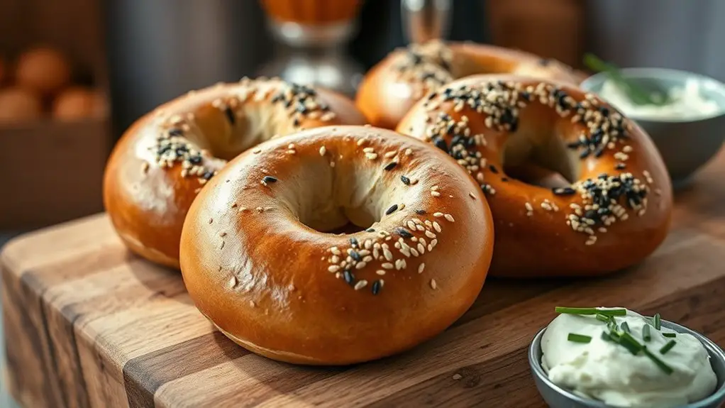 healthy whole wheat bagels