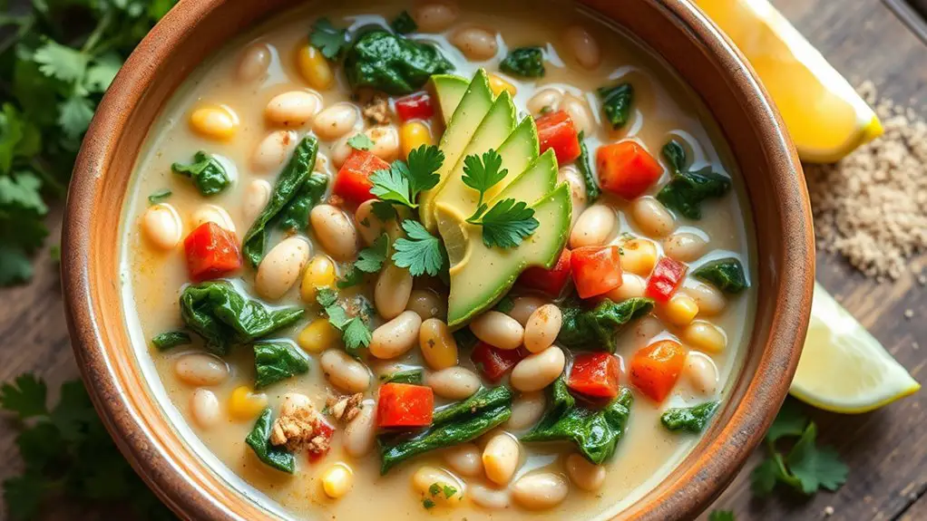 hearty bean and kale chili