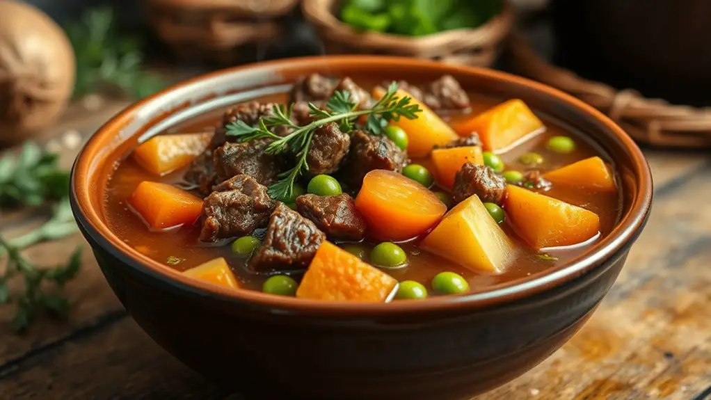 hearty beef and vegetables