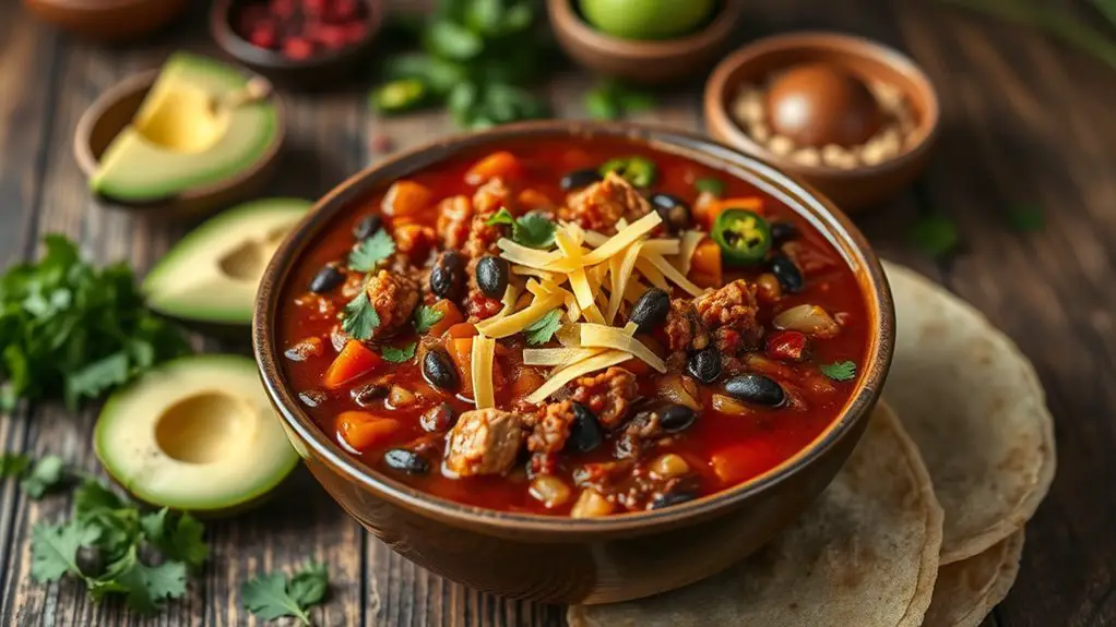 hearty flavor packed chili