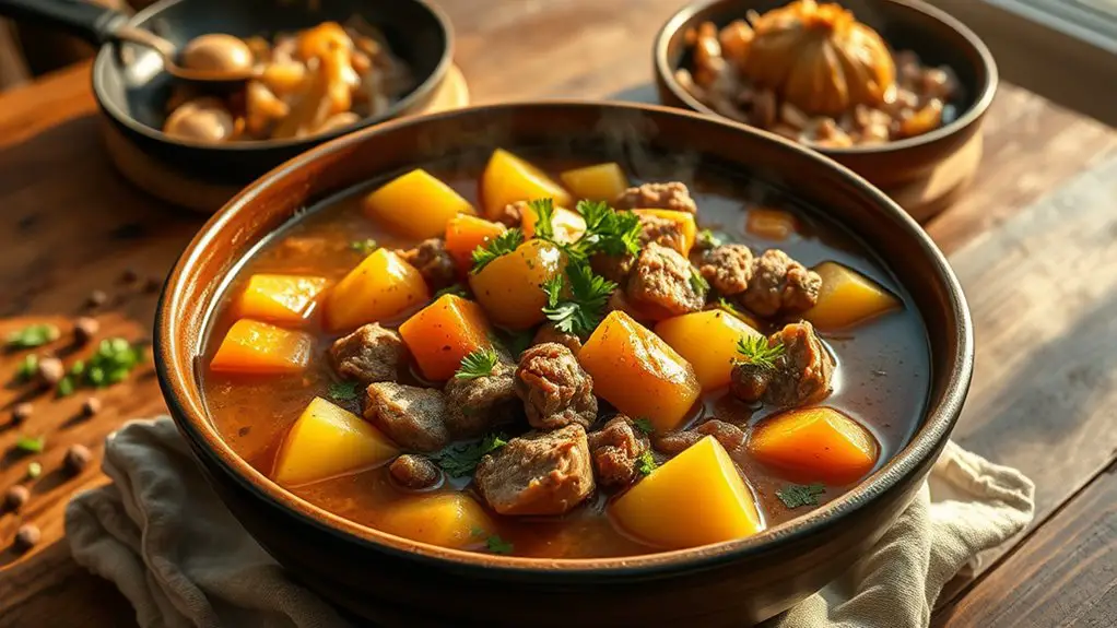 hearty pork and potato stew