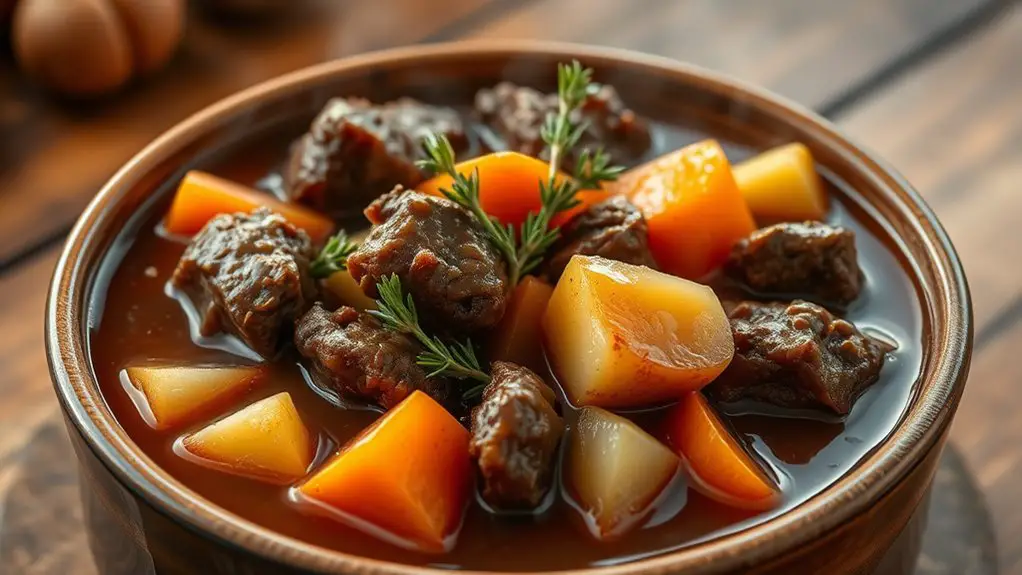 hearty savory beef stew