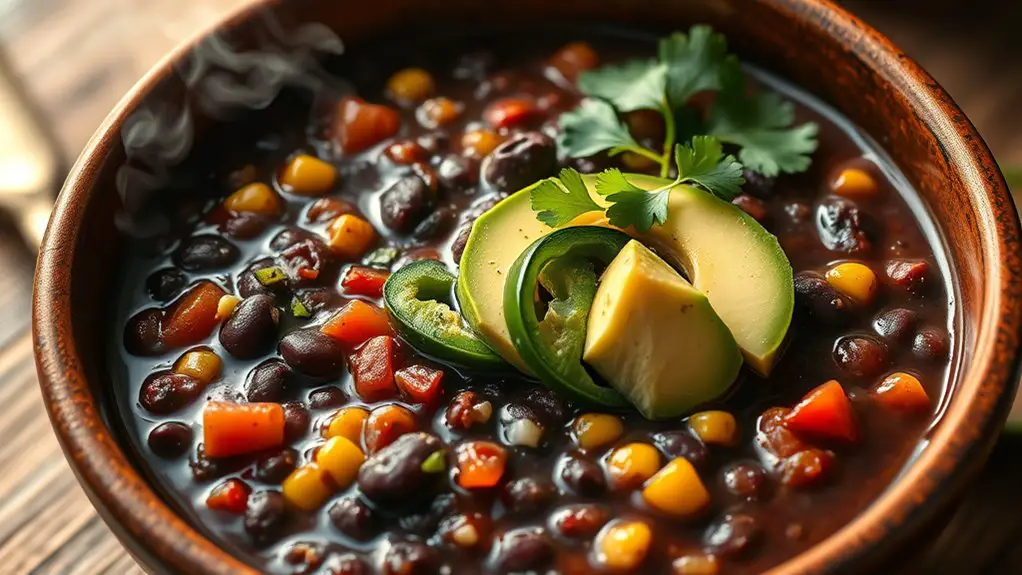 hearty spicy black bean