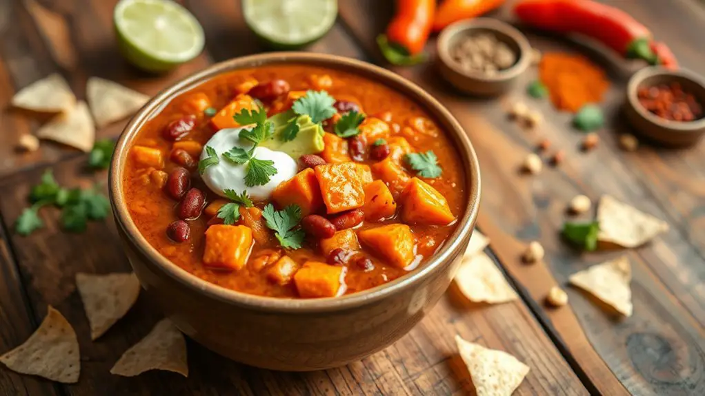 hearty vegetable chili dish