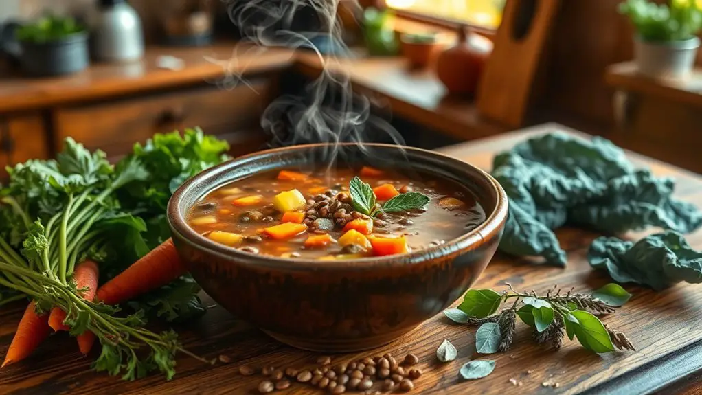 hearty vegetable lentil soup