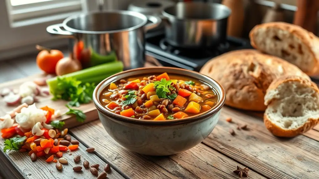 hearty vegetarian lentil stew