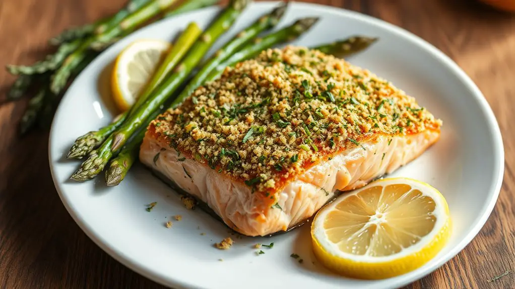 herb crusted baked salmon recipe