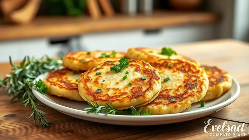 herb infused potato cakes recipe