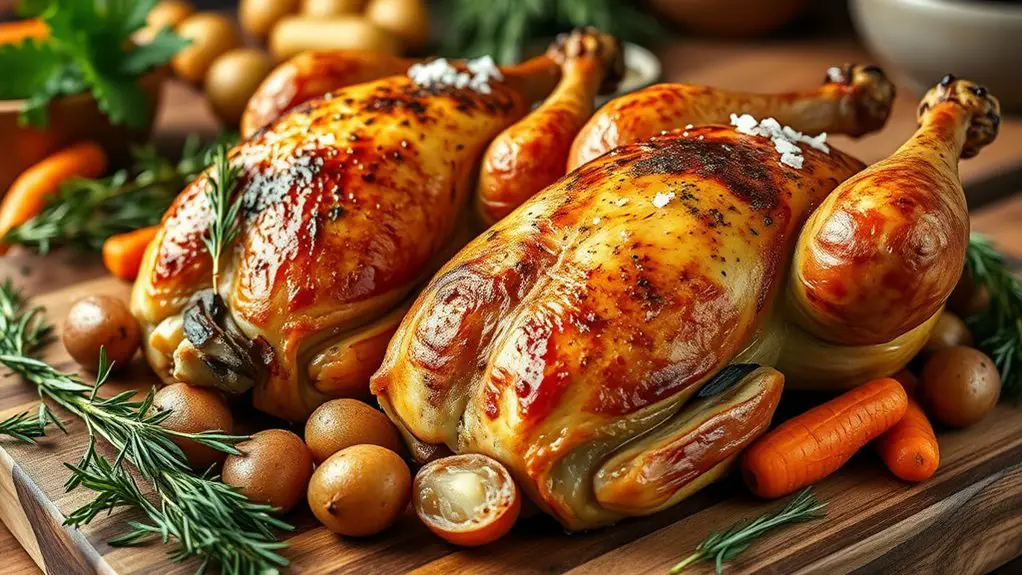 herb roasted game hens recipe