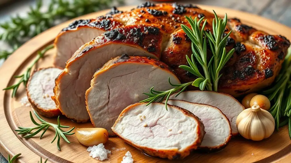 herb seasoned pork tenderloin dish