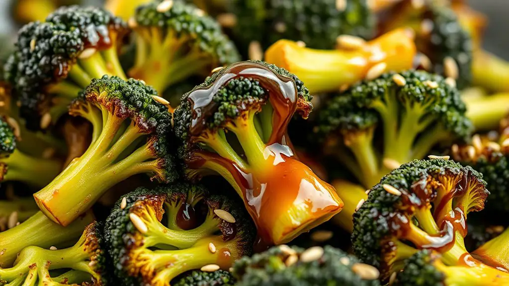 honey balsamic roasted broccoli recipe