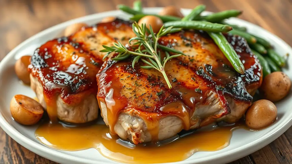 honey mustard pork chops