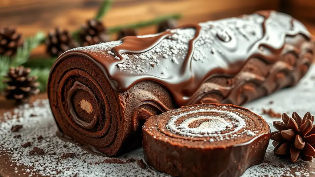 indulgent festive chocolate dessert