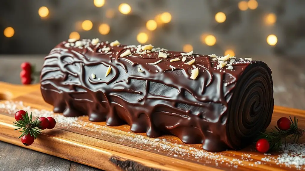 indulgent festive chocolate dessert