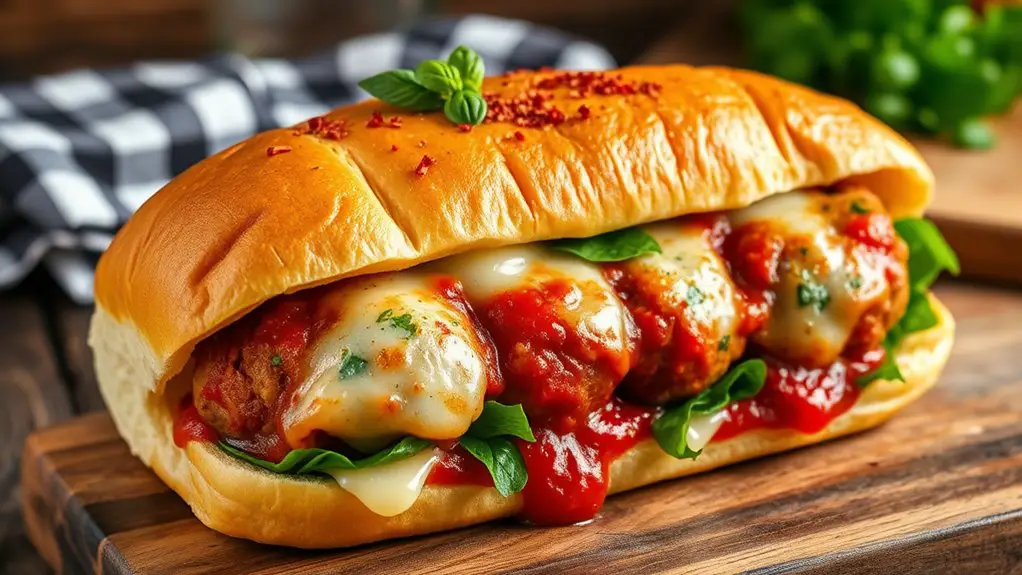 italian meatball sandwich delight