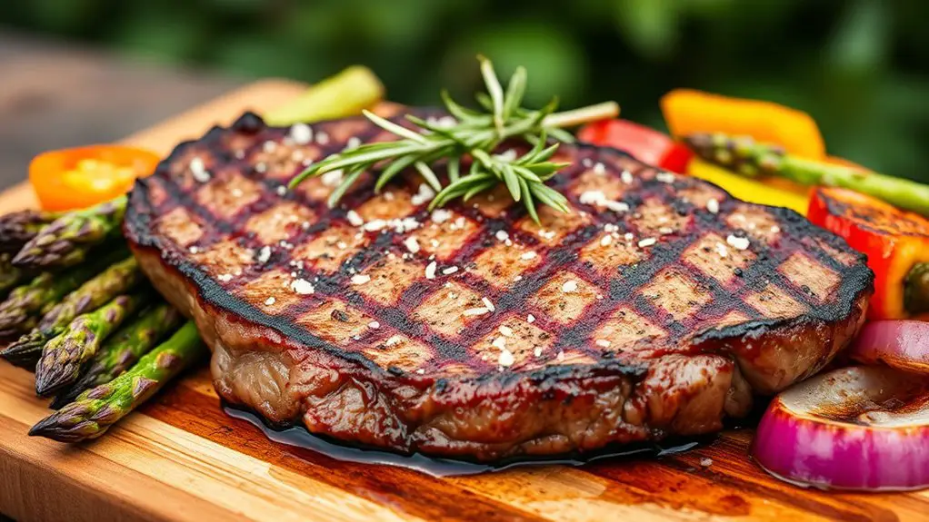 juicy grilled strip steak