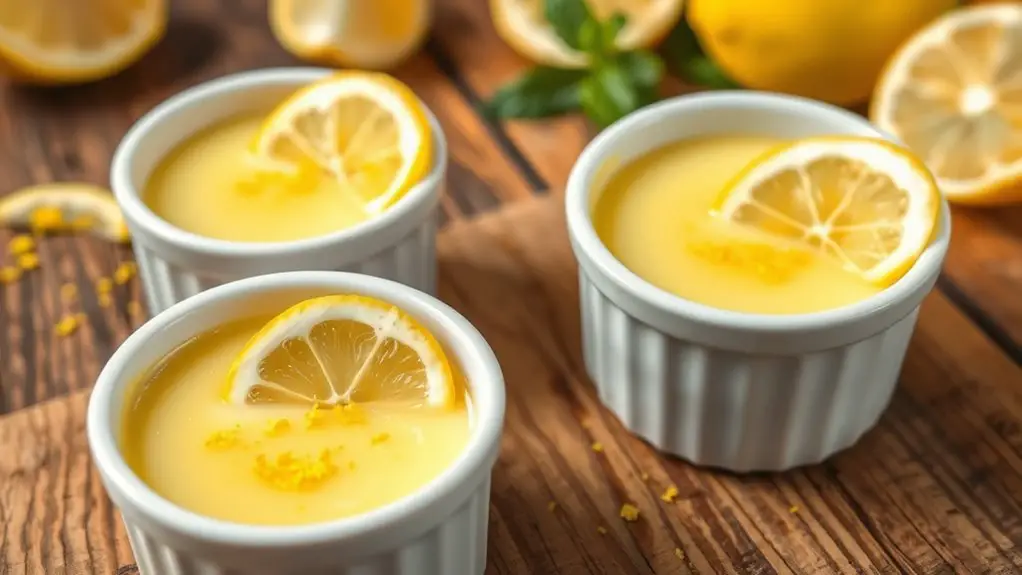 lemon custard dessert cups