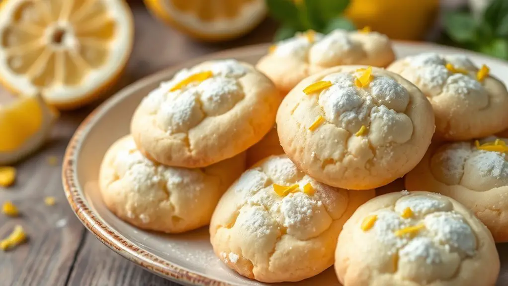 lemon flavored butter cookies