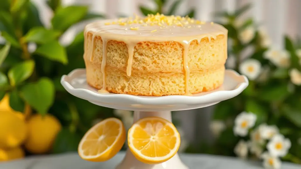 lemon flavored fluffy cake