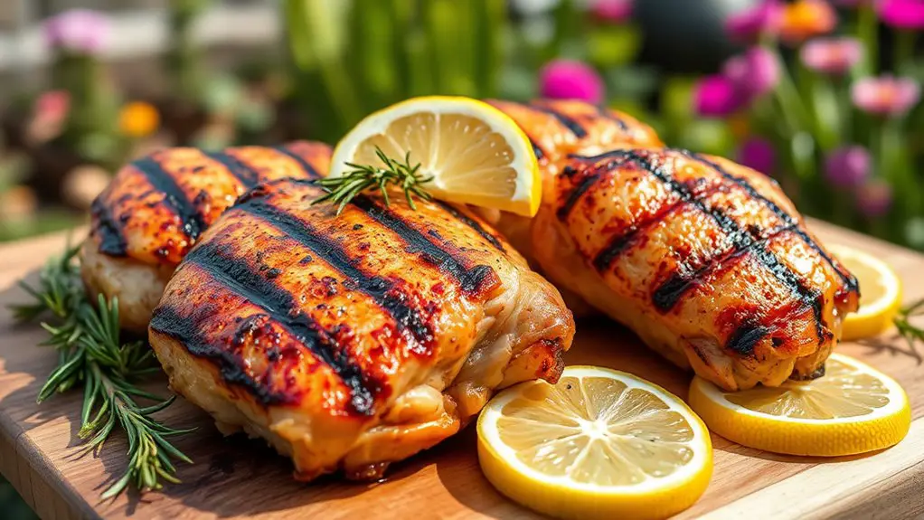 lemon herb marinated thighs