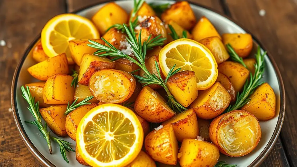 lemon herb roasted potatoes