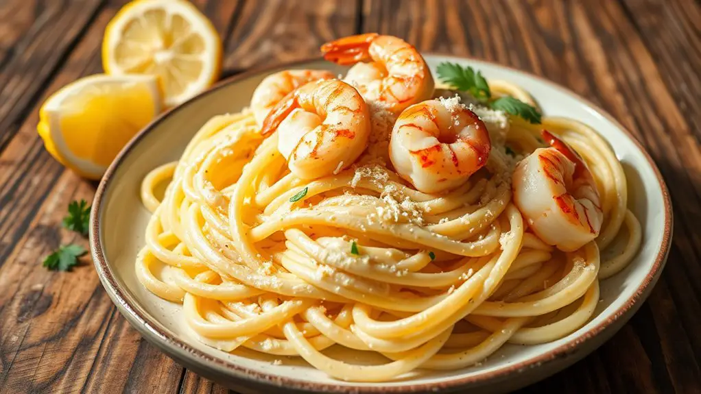 lemon herb shrimp pasta