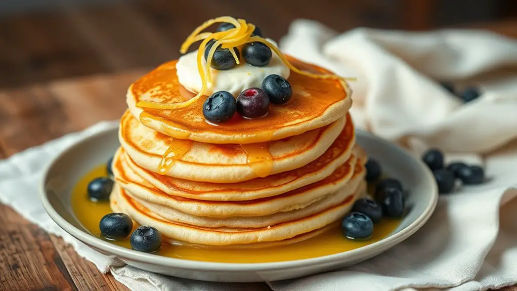 lemon infused fluffy pancakes recipe