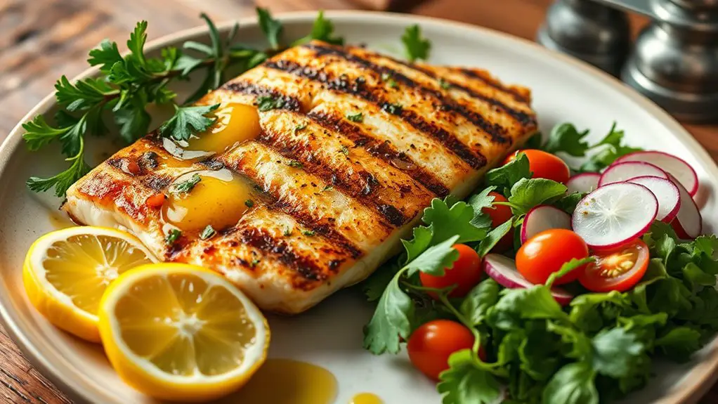 lemon infused grilled fish