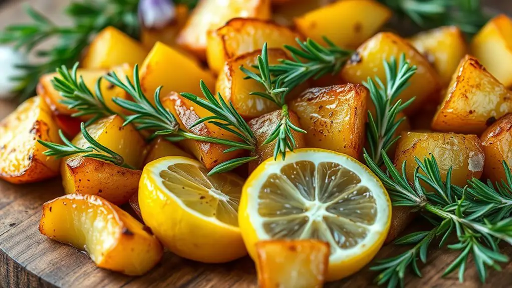 lemon rosemary flavored potatoes