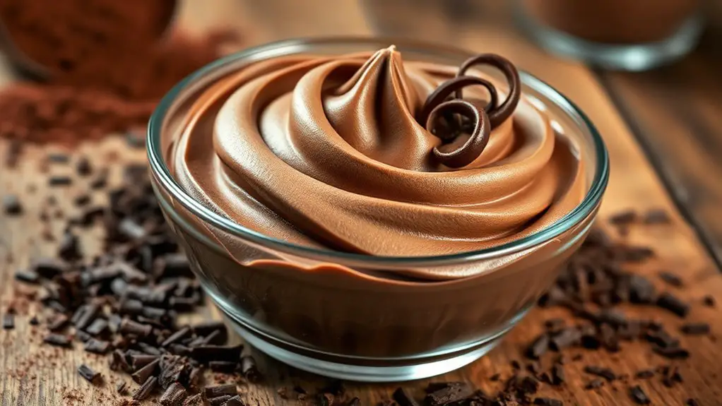 luxurious chocolate whipped cream