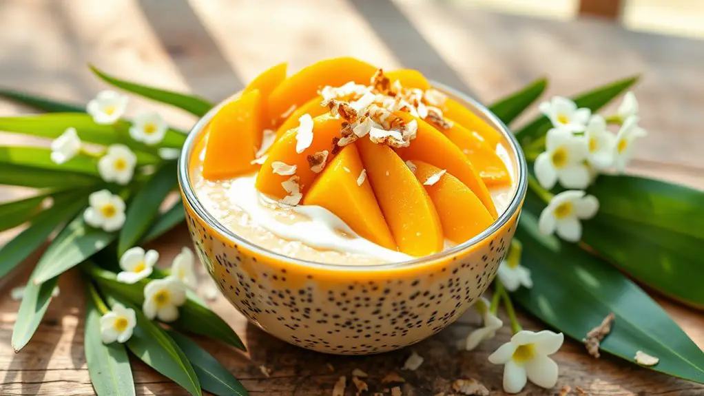 mango coconut chia pudding