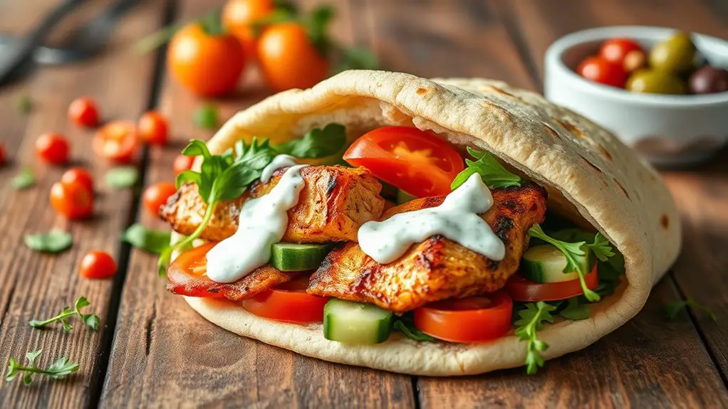 mediterranean chicken pita delight