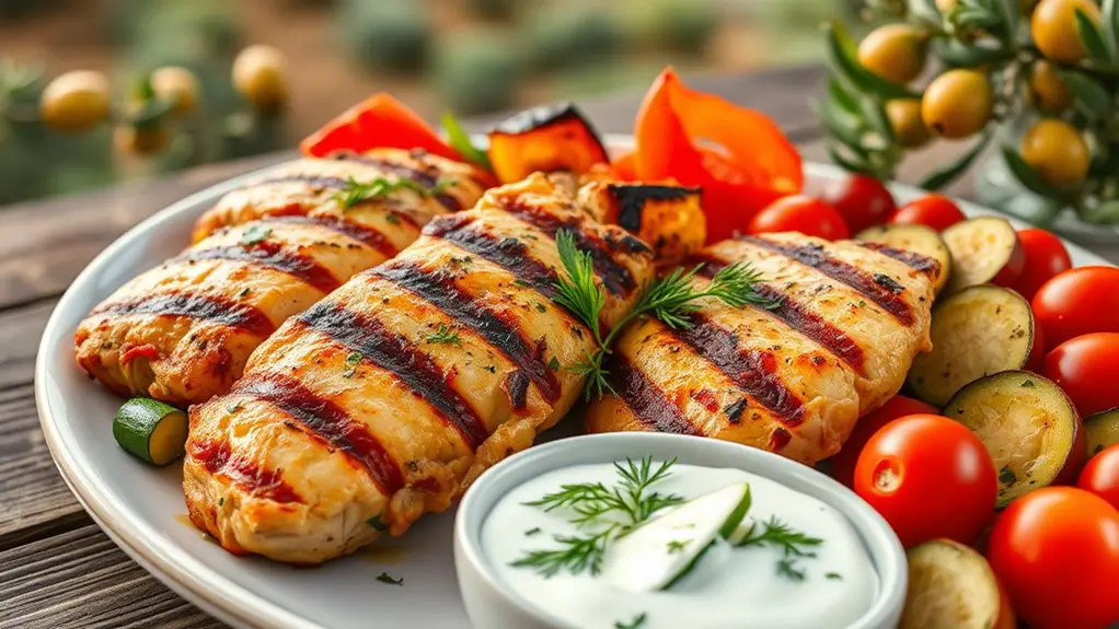 mediterranean flavored yogurt chicken