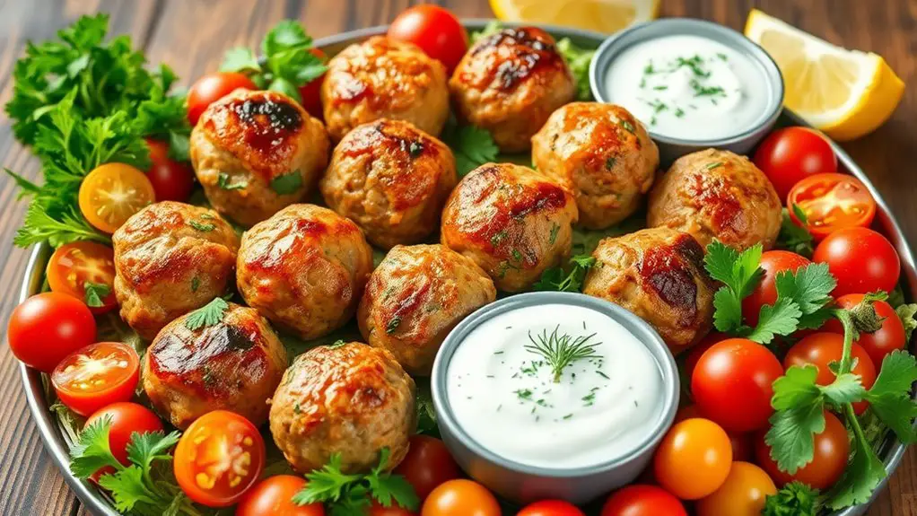 mediterranean style chicken meatballs recipe